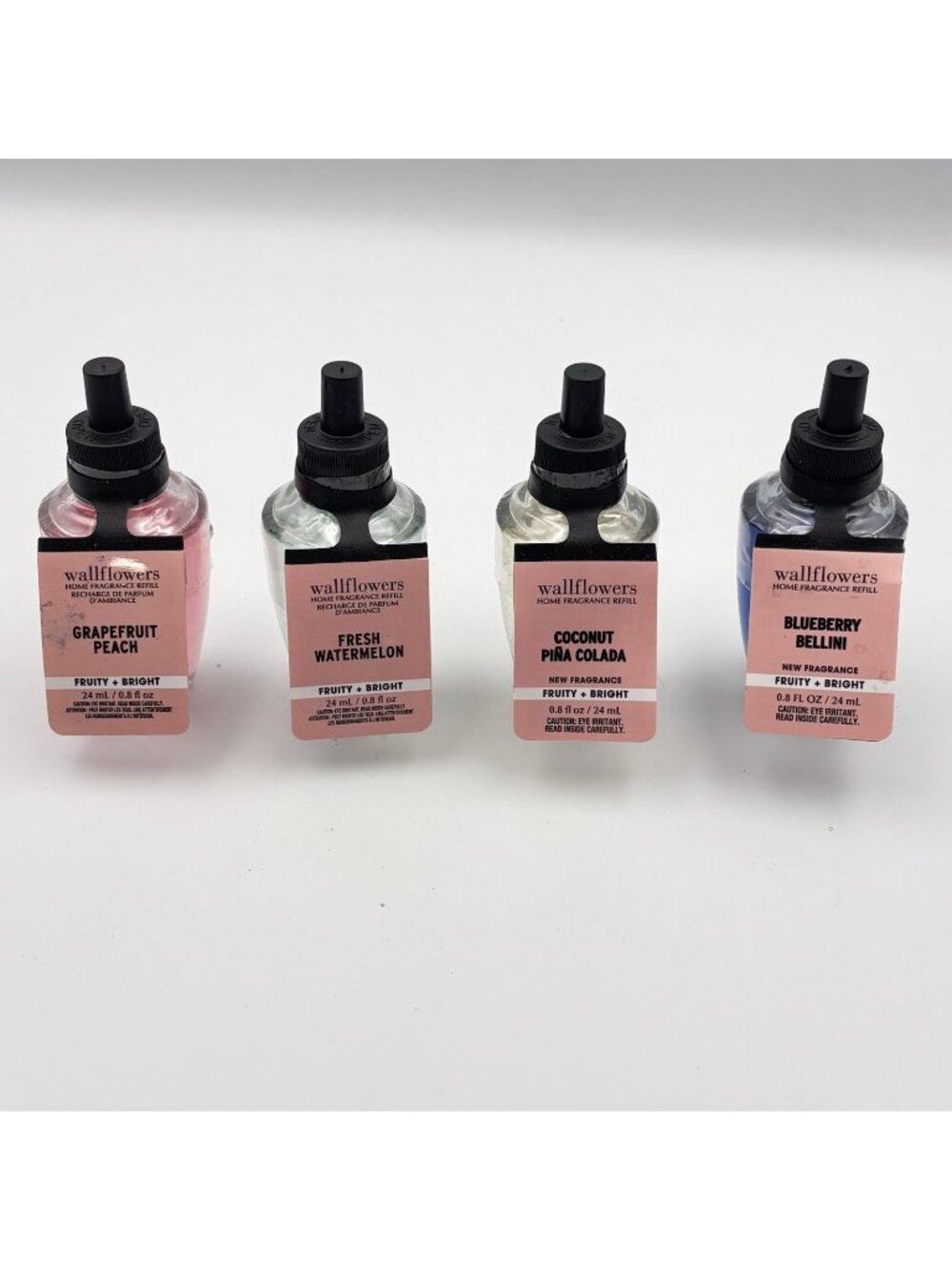 Bath & Body Works Wallflower Mixed Fruit Scents Refills 4 Pack Watermelon Peach